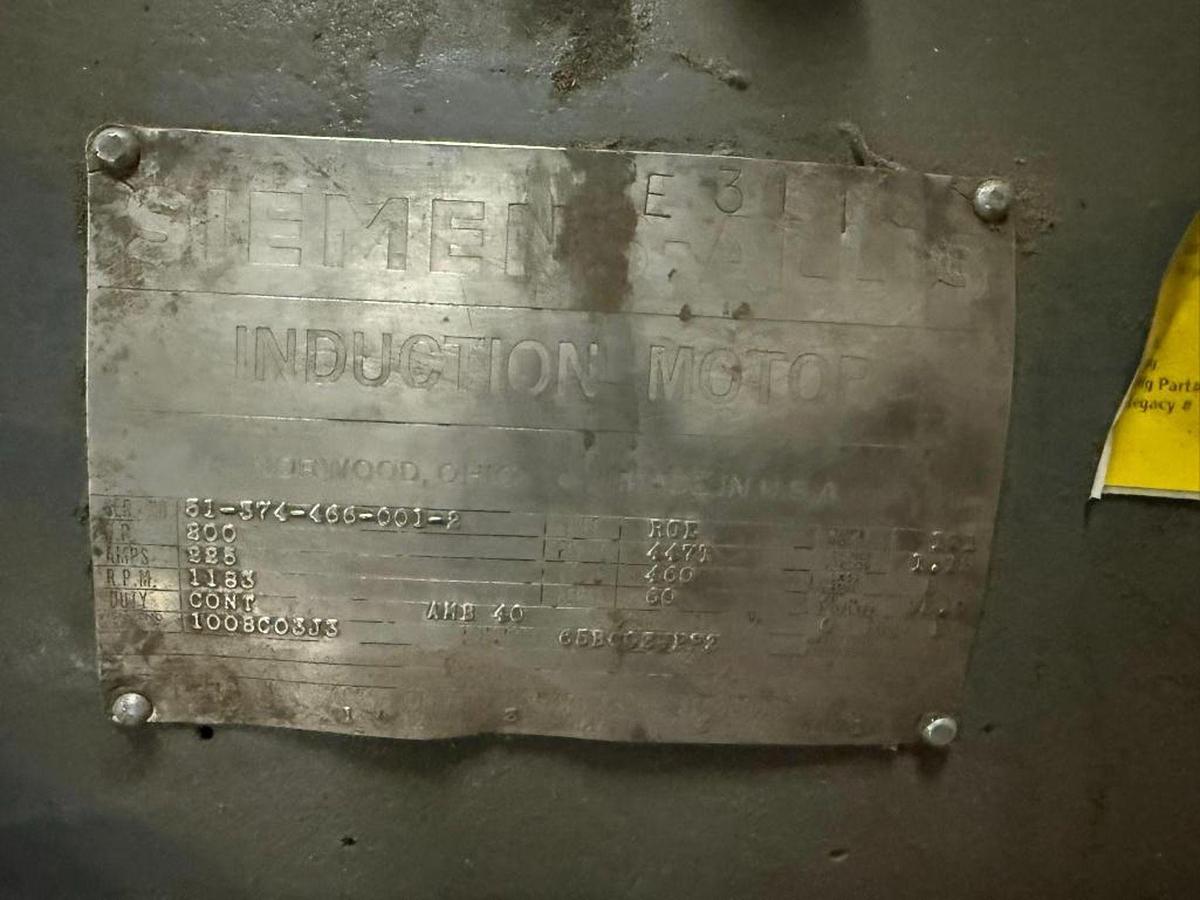 Used 200HP SIEMENS SUPERIOR ELECTRIC MOTOR