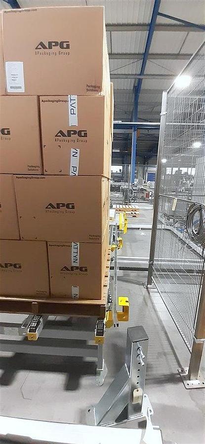 Used PATTYN HIGH-SPEED CASE ERECTING AND BAG INSERTING AUTOMATED PACKAGING SYSTEM