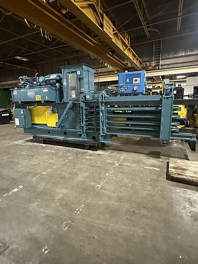 Used AMERICAN MODEL 12847 HORIZONTAL AUTO-TIE BALER WITH ALLEN BRADLEY CONTROLS 60 HP