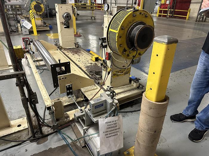 Used 60" DUSENBERY 840XY TWO DRUM SLITTER REWINDER