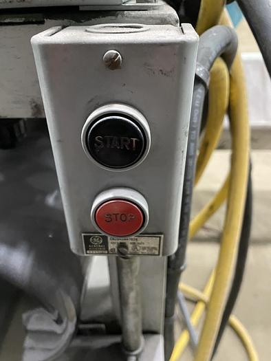 Used 97" POWELL SHAFTLESS FLOOR PICK UP UNWIND STAND 72" DIAMETER