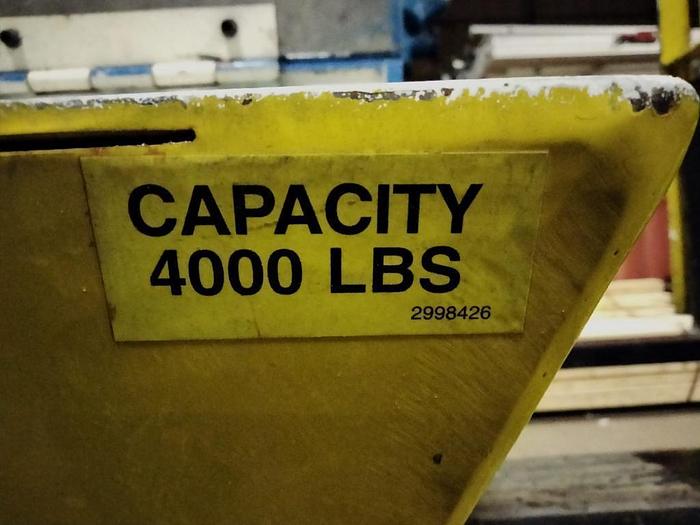 Used SOUTHWORTH SCISSOR LIFT TABLE 4,000 LB. CAPACITY