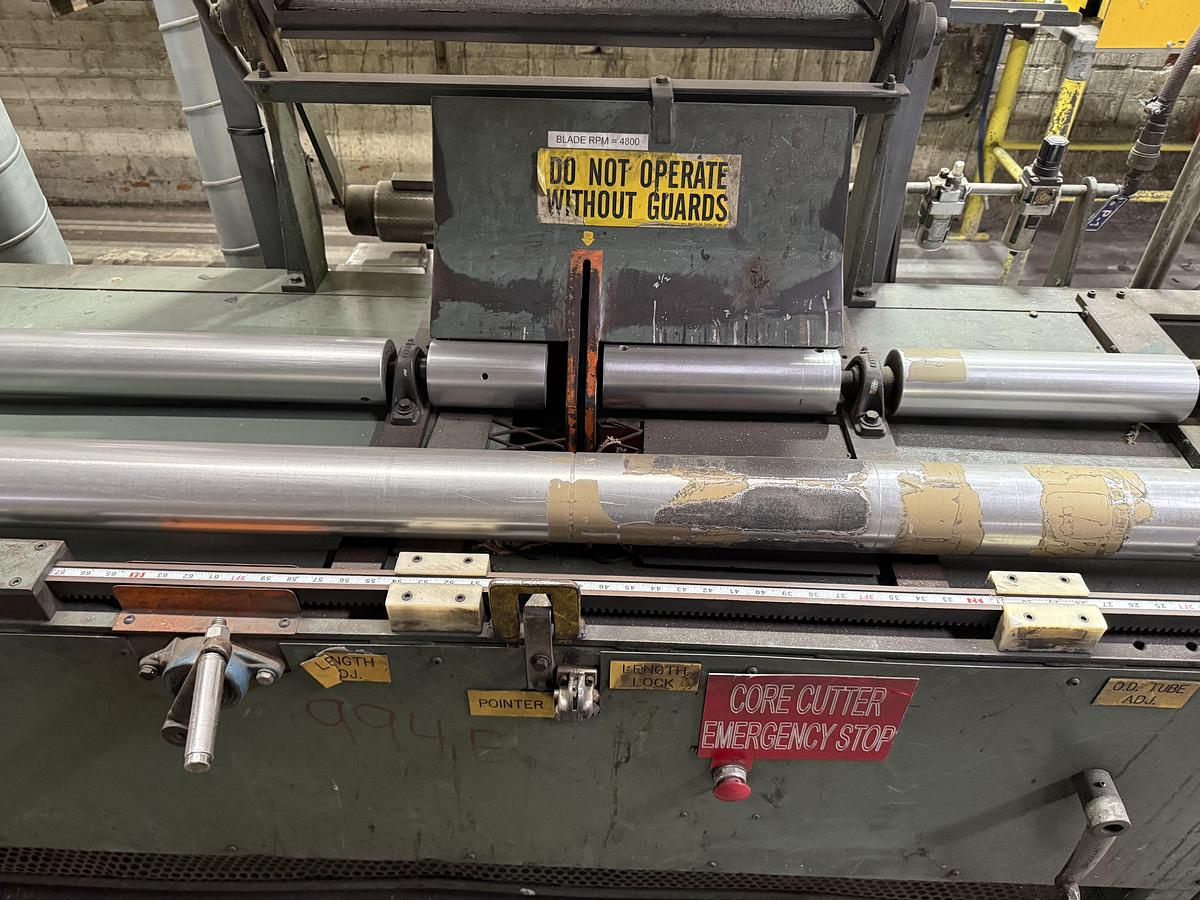 Used SONOCO CORE SAW CUTTER MODEL 91-84 WITH DUST COLLECTION SYSTEM