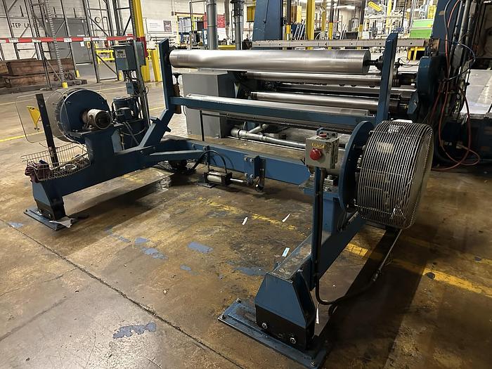 Used 62" BF PERKINS TWO DRUM SLITTER REWINDER