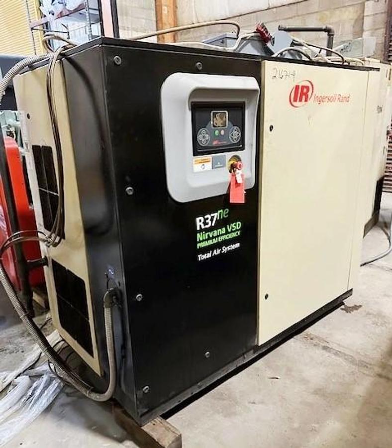 Used 50HP INGERSOLL RAND "NIRVANA VSD" VARIABLE SPEED COMPRESSOR MODEL R37NE-THS