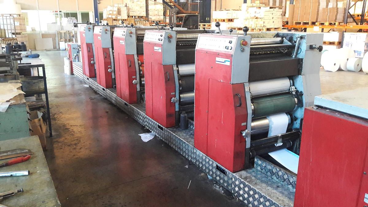 Used 22" WIDE MULLER MARTINI CONCEPT PRINTING PRESS WITH FOLDING AND SHEETING