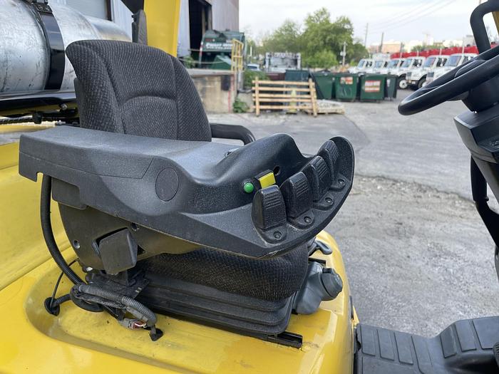 Used 12,000 POUND HYSTER S120FTPRS FORKLIFT WITH PAPER ROLL CLAMP MFG. 2017- PENDING SALE NF