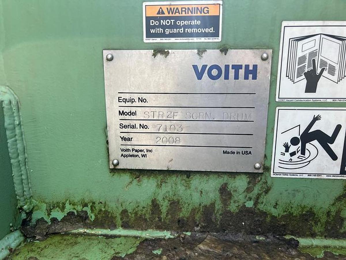 Used VOITH MODEL STR2F SS DRUM SCREEN
