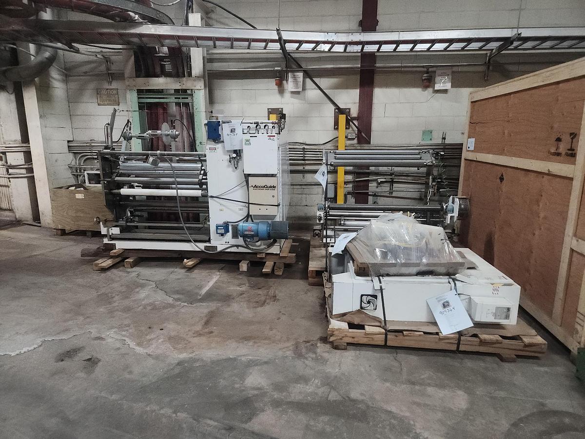 Used 36" WIDE REM (ASSOCIATED MACHINE DESIGN) MODEL 3250.17 DUPLEX SLITTER REWINDER