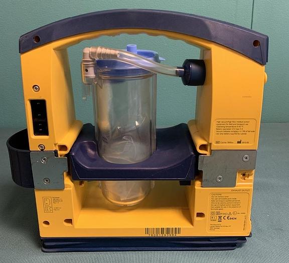 Used Sold LSU Laerdal Suction Unit + canister, vacuum hose, battery at