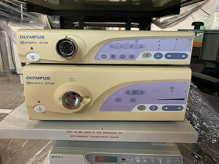 Used Olympus Evis Exera , CV160 + CLV160 , TC-E1 + Fiberkoloskop CF-P20S