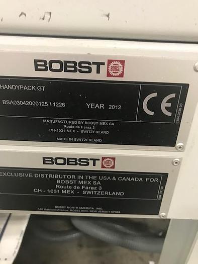 Used 2012 Bobst Expertfold 110-A