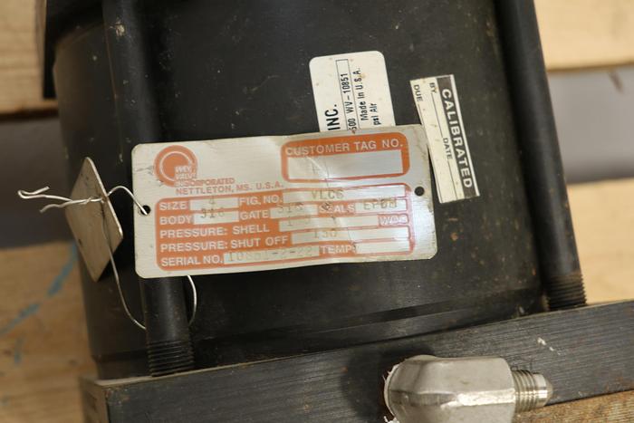 Used Wey 4" Air Operated Knife Gate Valve #44245