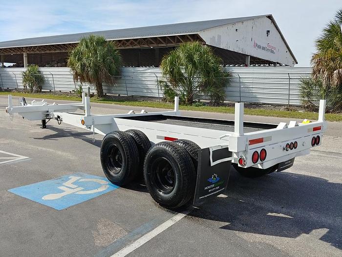 Used 2005 C F S Welding TA EB Extendable Pole Trailer - 47037