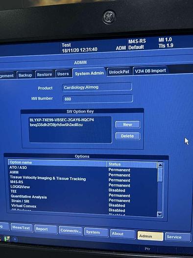 Gebraucht GE Vivid S6 Ultraschallsystem mit Sony Drucker und 1x Sonde