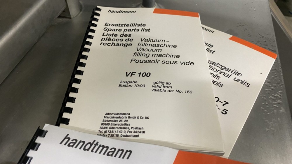 Used Handtmann VF100 portioning machine