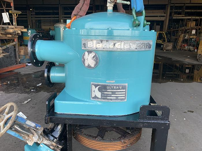 Used BLACK CLAWSON UV-100 PRESSURE SCREEN STAINLESS STEEL W/ MOTOR 2 OF 3