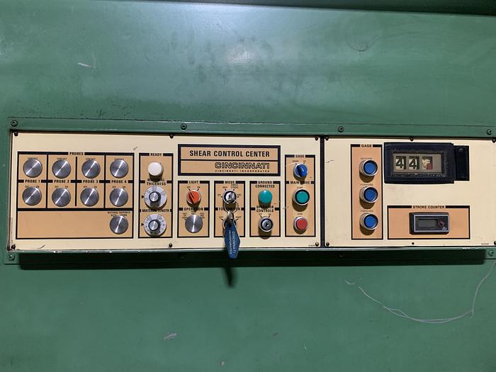 Used Cincinnati Hydraulic Power Squaring Shear