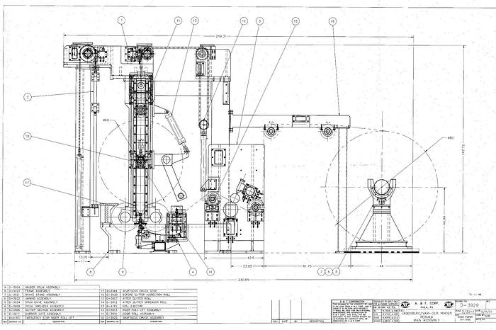 Used Jagenberg VARI-DUR Winder, Jagenberg Vari-Dur With A&F Upgrades In 2001. Max Web Width 118" At Unwind, 115" At Windup. Drum Face 125". Max Speed 5000 Fpm On 50 Lb/3000 Sq Ft. Balance Speed 5500 Fpm. Max Wound Roll Diameter 60". Min Slit Width 20". #25310