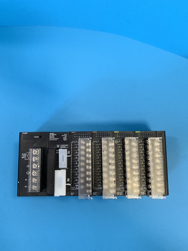 Used Omron Power Supply w/Programmable Controller CJ1W-PA202/ SYSMAC