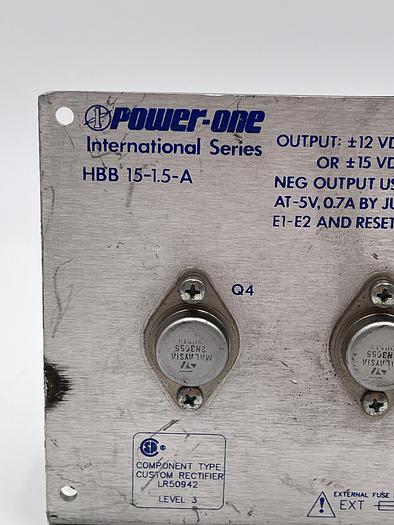 Used Power One HBB 15-1.5-A