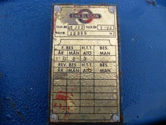 Used 22 m3 iron tank horizontal 4 pcs in stock - SOLD