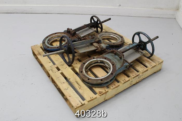 Used 8" Hand Operated Knife Gate Valve #40328