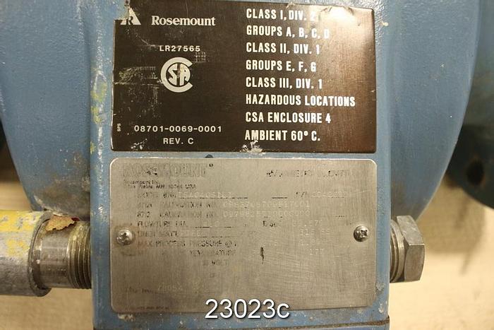 Used Rosemount 8701TSA040S1L1 Magnetic Flow Tube, 4" #23023