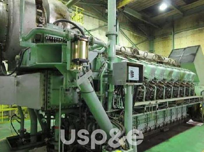 Used 5.2 MW 1998 Used Mitsubishi 18KU30A HFO Generator Sets