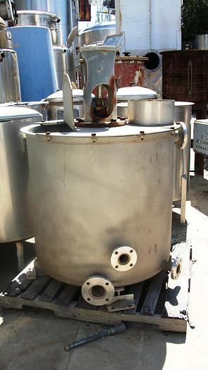 Used Tank, 150 Gallon, S/st, Mix, Agit, FBFt, Less Drive #S694021