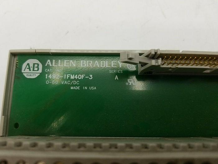 Used ALLEN BRADLEY 1492-IFM40F-3 SER A INTERFACE MODULE