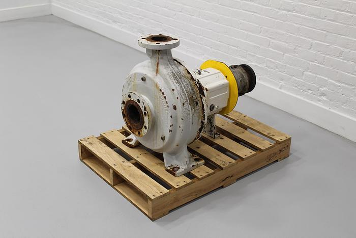 Used Sulzer NPT33-3 Pump, Iron Casing, Stainless Steel Suction Side Plate, 9-Vane Impeller #43808