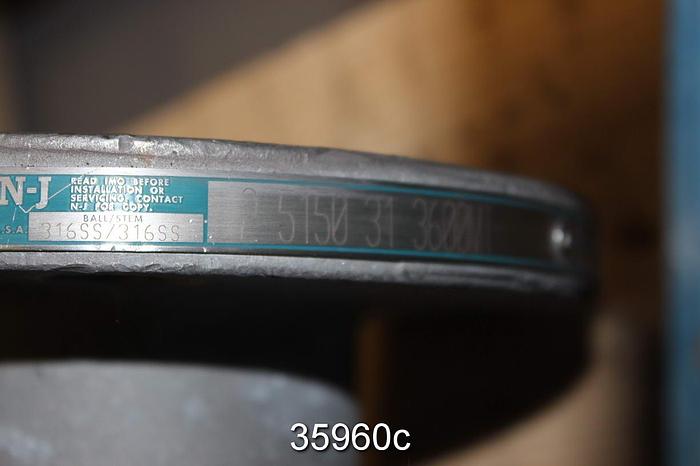 Used Neles Jamesbury 2" Ball Control Valve, 5150 31 3600 MT #35960