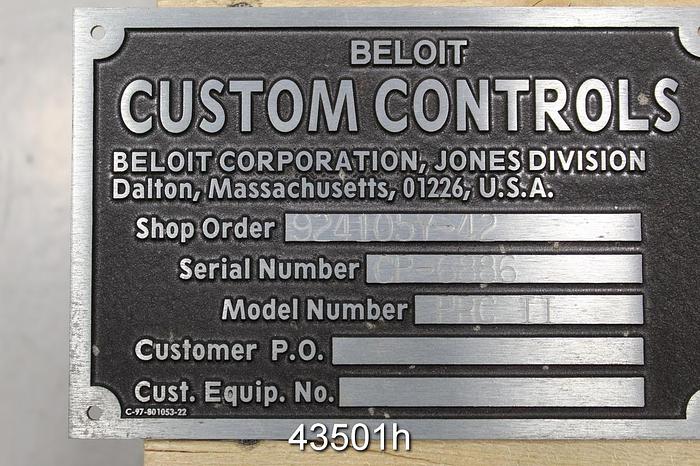 Used GL&V PRC II Refiner Control Unit #43501