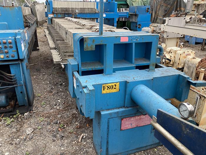 Used Used JWI 50 cu.ft. recessed plate filter press