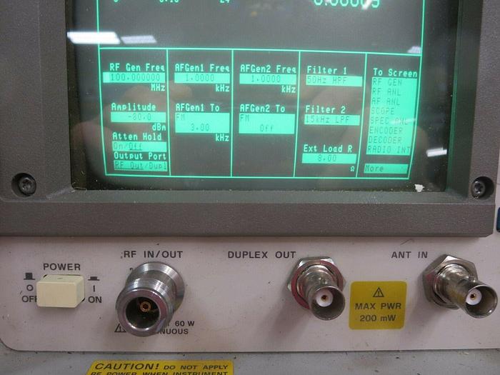Used Hewlett Packard (HP), 8920A, RF Communications Test Set, 0.4 - 1000 MHz