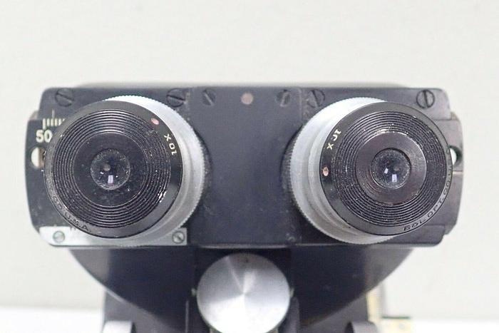 Used Vintage Bausch and Lomb 16033-443 Microscope with 3 Objectives & Condenser