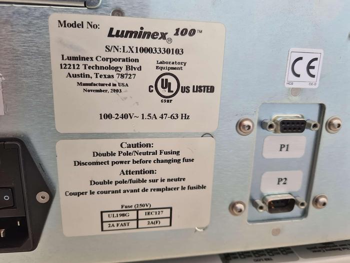 Used Bio-Rad Luminex 100 Liquid Array Multiplexing System