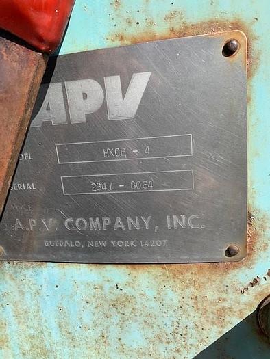 Used APV Stainless Steel Plate Heat Exchanger Model HXCB-4