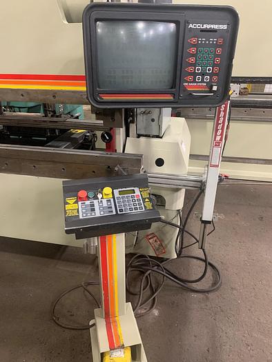 Used 60 TON X 8', ACCURPRESS CNC PRESS BRAKE, MODEL 7608