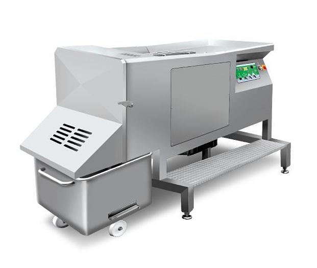MHS Model 2900 Series Industrial Meat Dicers with optional take away conveyor and optional bin lifter