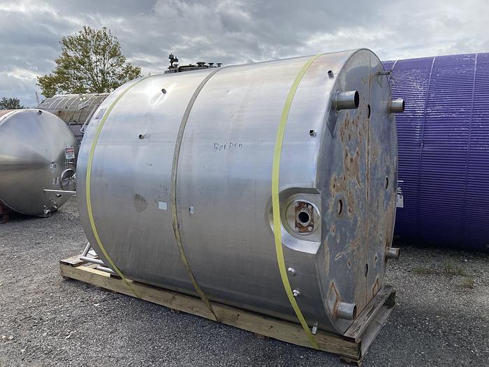 Used Used St Regis The Creamery Package Manufacturing Co. 2000 gallon 304 stainless steel jacketed dairy processor