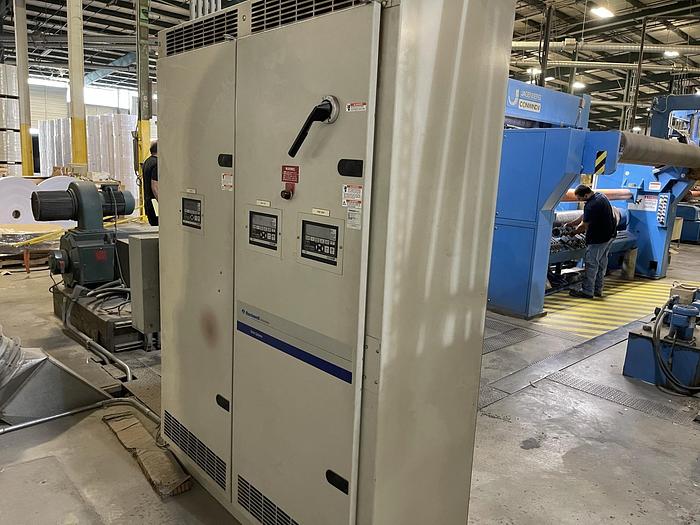 Used 110" (2800mm) JAGENBERG CONWIND II TWO DRUM SLITTER REWINDER 60" DIAMETER