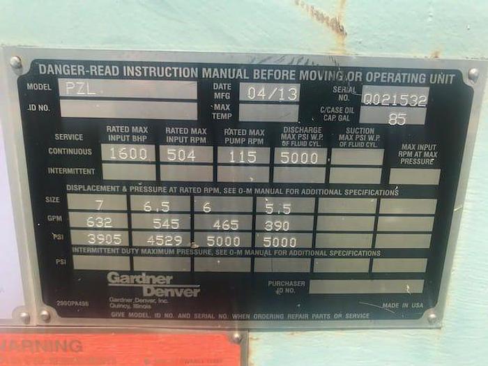 Used New PZ-11 1600 HP Gardner Denver Triplex Mud Pump