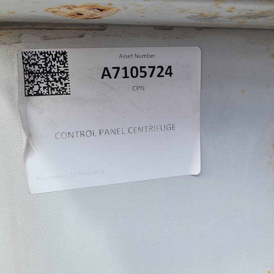 Used 2013 MI SWACO CD 500 UV Centrifuge