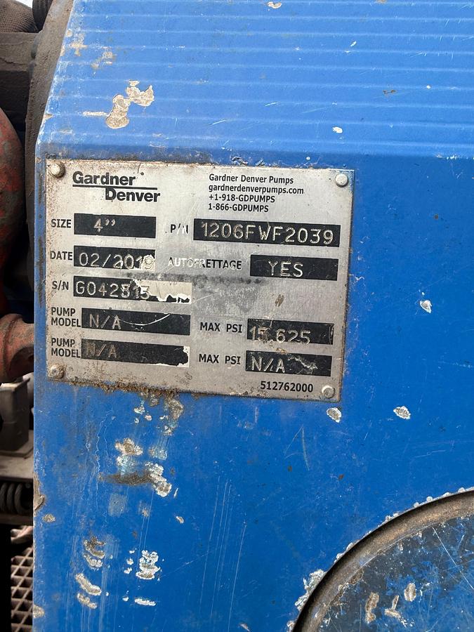 Used 2007 Cummins Gardner Denver 2500 Quintuplex Frac Pump