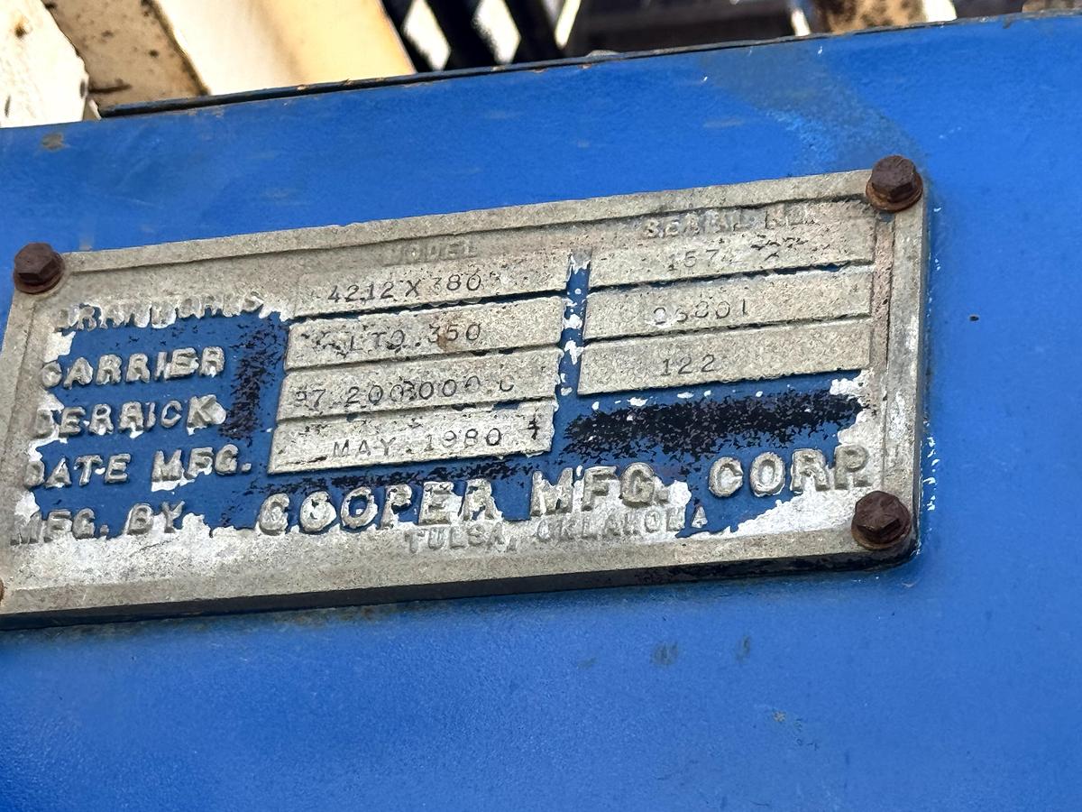 Refurbished 1985 Cooper 350 Workover Rig