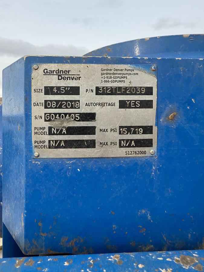 Used 2010 Cummins FMC 2445 Triplex Frac Pump