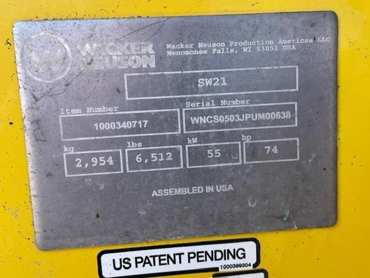 Used 2018 WACKER SW21