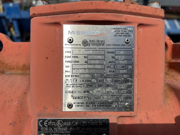 Used 2013 MI SWACO Mongoose Pro